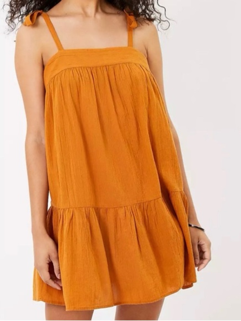 Loft Beach Tie Strap Swing Dress